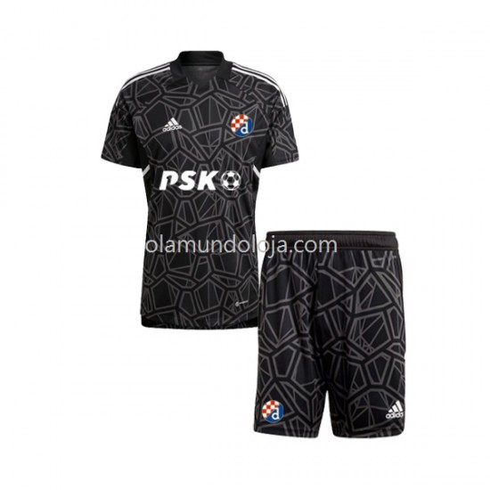 Camisola Dinamo Zagreb Guarda-redes Criança Equipamento Primeiro 2022-2023 Manga Curta